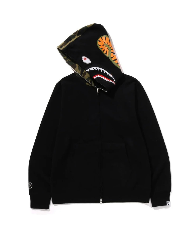 1st Camo Swarovski Shark Full Zip Hoodie