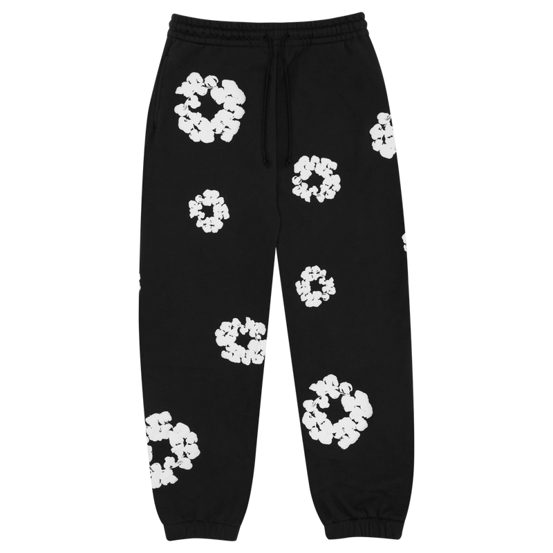 THE COTTON WREATH SWEATPANTS BLACK