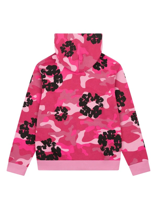 Camo Cotton Wreath Zip Hoodie