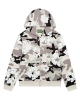 Camo Cotton Wreath Zip Hoodie