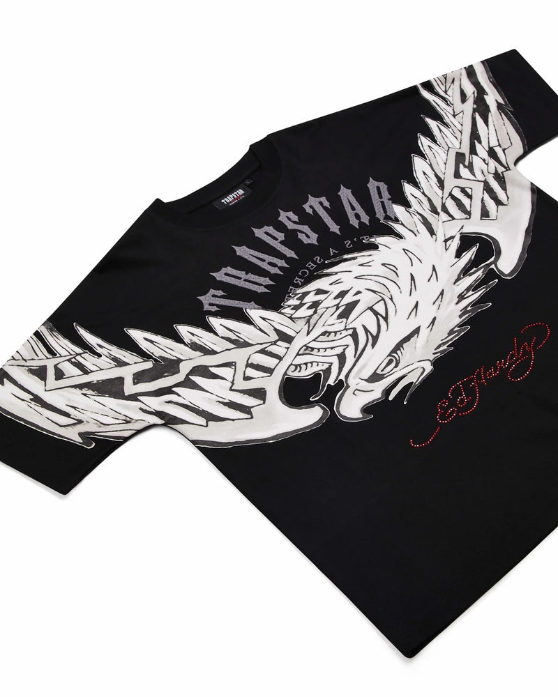 TRAPSTAR X ED HARDY ARCHED EAGLE TEE