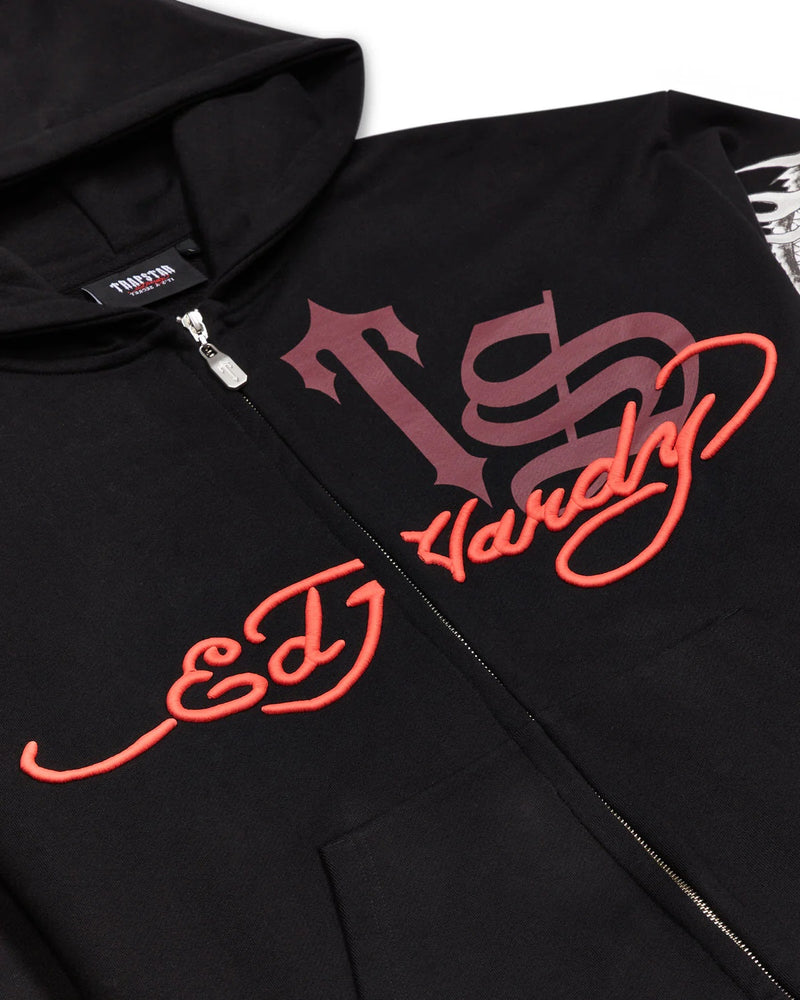 TRAPSTAR X ED HARDY SCRIPT HOODIE