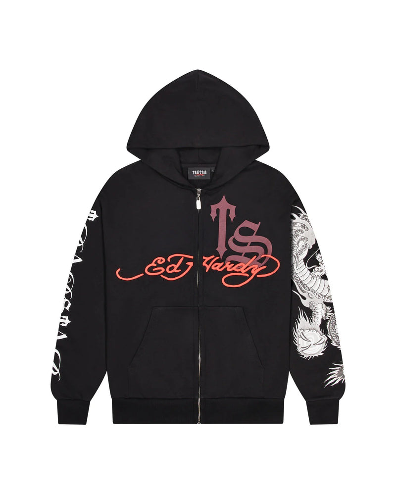 TRAPSTAR X ED HARDY SCRIPT HOODIE