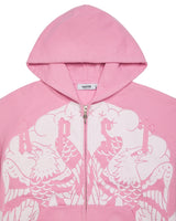 TRAPSTAR X ED HARDY IRONGATE ZIP THROUGH HOODIE