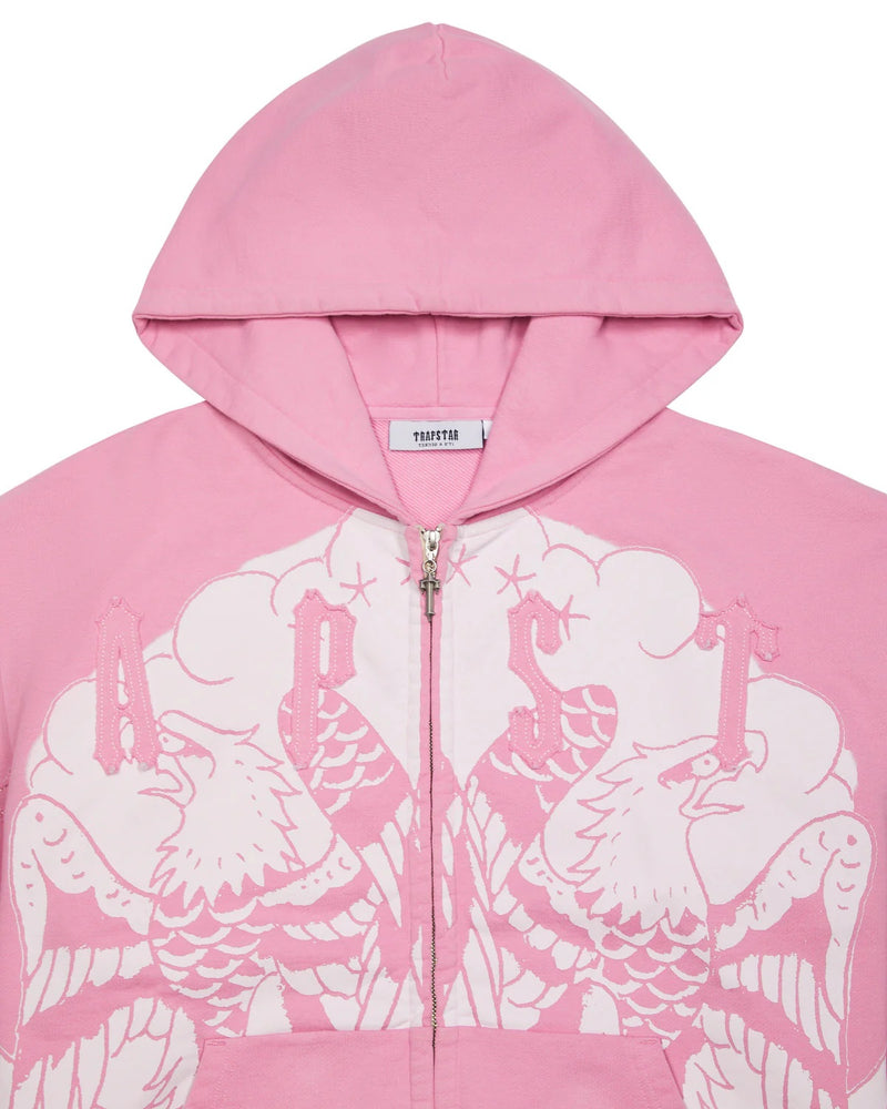 TRAPSTAR X ED HARDY IRONGATE ZIP THROUGH HOODIE